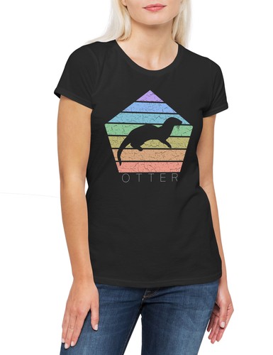 Otter damen shirt retro - t-shirt,