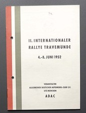 Ausschreibung Rallye Travemünde 1952