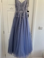 Steele blaues Ballkleid von Mascara of London Gr. 4 nagelneu aus Shop 