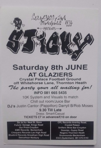 Rave flyers strawberry jam - rave,