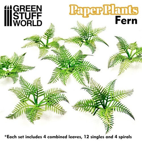 Papierpflanzen farn - papierpflanzen,