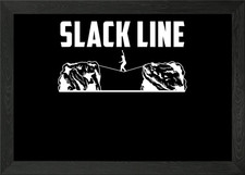 Slackline Gerahmtes Wandbild