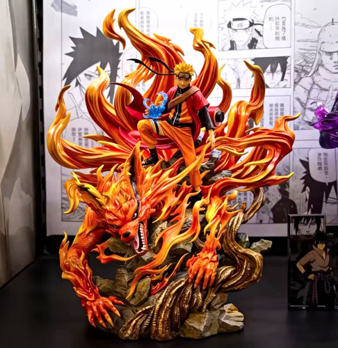 Naruto uzumaki kurama statue - naruto,