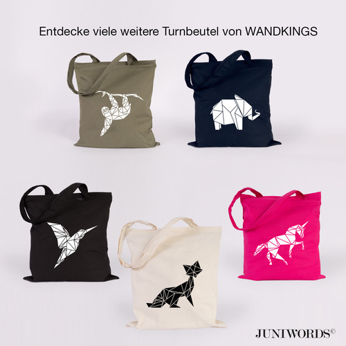 Juniwords jutebeutel origami - juniwords, "origami