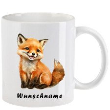Tasse mit Fuchs  - mit oder