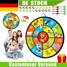 28 Zoll Dartscheibe Faltbar Klett mit 20 Bälle 8 Pfeile 2 Haken Wurfspiel Kinder