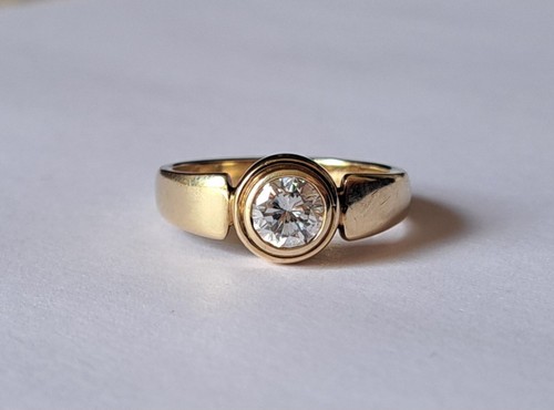 Klassischer solitär ring 585 - solitär-ring,