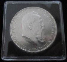 MDS DEUTSCHES REICH KAISERREICH BAYERN FÜNF 5 MARK 1911 D "LUITPOLD", SILBER