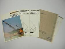 3 Prospekte Weserhütte SW190 Raupenbagger Raupenkran + techn. Zeichnung 1980