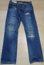 Abercrombie & Fitch (Hollister) destroyed Jeans ,richtig geile Farbe und Schnitt