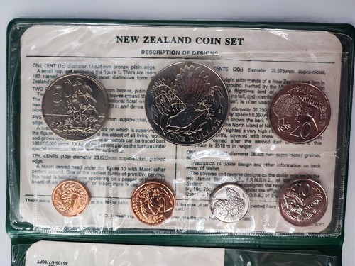 Neuseeland kursmünzensatz - neuseeland,