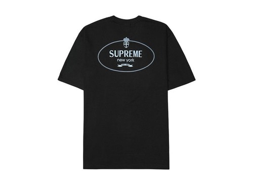 Supreme crest tee black - supreme,