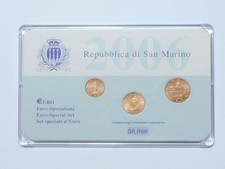 SAN MARINO 1 , 2 + 5 Cent 2006
