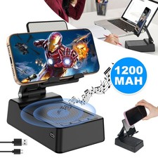 Bluetooth Lautsprecher Telefonhalterung Stereo Ständer Halterung 360° drehbar