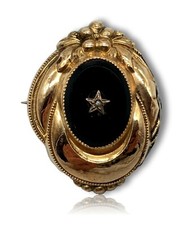 Biedermeier Brosche Anhänger