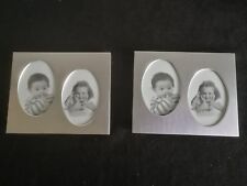 2 er Set Bilderrahmen Silber