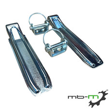 mb-m 2er Set Bordwand Klappenscharnier verzinkt Länge ca. 270mm für PKW Anhänger