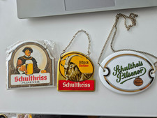 Brauerei 3x  Schultheiss Pilsner und Urbock  Zapfhahnschilder