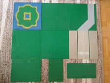 9 x Lego Bauplatte Grundplatte 32 x 32 Straßen, Piraten, City 1980er