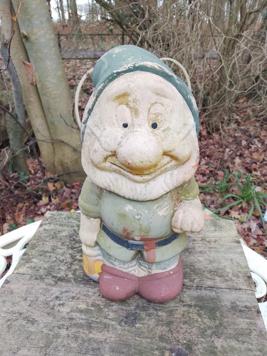 Vintage keramik gartenzwerg - vintage,