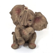Gartenfigur Elefant Höhe 27cm sitzend 11321 Haus Garten lebensecht Figur