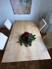 Massiver Esstisch aus Ahorn – Schreinerarbeit, Unikat