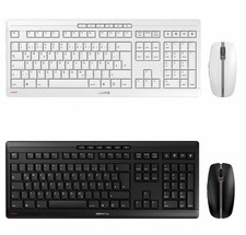 Cherry STREAM DESKTOP Tastatur Maus Set leise ergonomisch USB Wireless Büro Funk