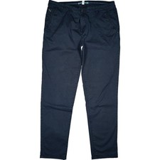 Esprit 42 L32 Jeans Hose d. Blau Damen Chino Stoff Stretch mid Rise Comfort W32