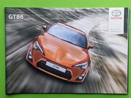 Toyota gt86 brochure - toyota, prospekt