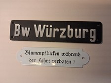 Original Lokschild des Bw