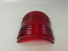 Lampenglas Fresnell Linse Glas gebogen Laterne Leuchte Schiffslaterne Lampe rot