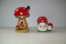 (1266) Räucherpilz - Kerzenpilz - Holzfiguren