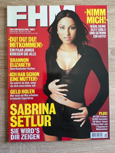 Fhm mai 2001 sabrina - 2001, setlur