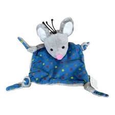 Bambia Schmusetuch Maus grau blau punkte Punkte SELTEN RAR