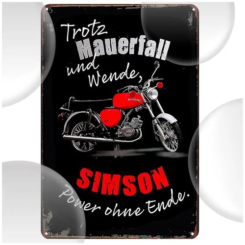 Blechschild simson mauerfall - blechschild,