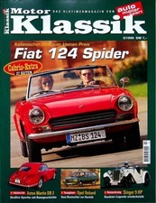 1) Motor Klassik 03/1999 - Fiat 124 Spider mit 90PS  - Porsche 356 B Super 90 mi