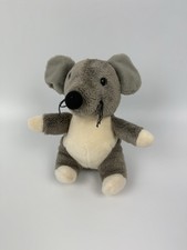 Maus Grau Weiß Stofftier