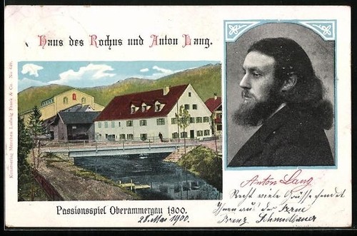 Ansichtskarte oberammergau - ansichtskarte,