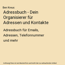 Adressbuch - Dein Organisierer