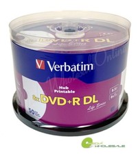 VERBATIM 8X Blank DVD+R DL