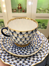 Lomonosov Porzellan Kobaltnetz