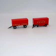 2x Circus Krone Anhänger H0