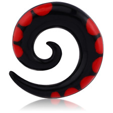 Dehnungsspirale Horn Sichel Plug Ohrring zum Dehnen der Ohrlöcher Ohrpiercing