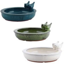 Vogeltränke rund Vogelbad