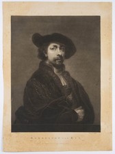 WRENK (*1766) nach BOL (*1616), Rembrandt van Rijn,  1804, Mezzotinto Barock