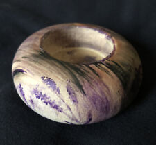 Teelichthalter, Lavendel,handbemalt, Natur, Lichtschale, Lila