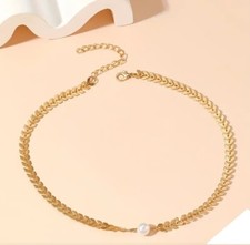 18K Gold Choker Halsband