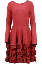 ALAÏA MINIKLEID WEINROT
