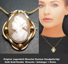 Brosche / Anhänger Muschel