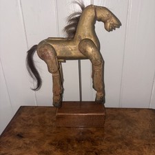 Antike Holz Pferd Puppe